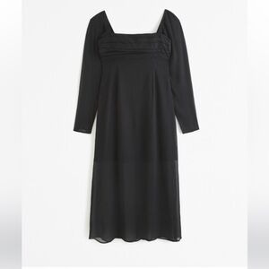 Emerson chiffon long sleeve midi dress